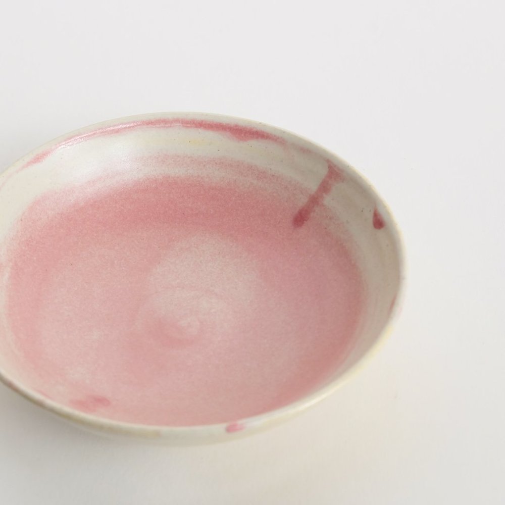 Pink Glazed-All-Over Tapas Plate-ish Bowl — Yuko Nishikawa